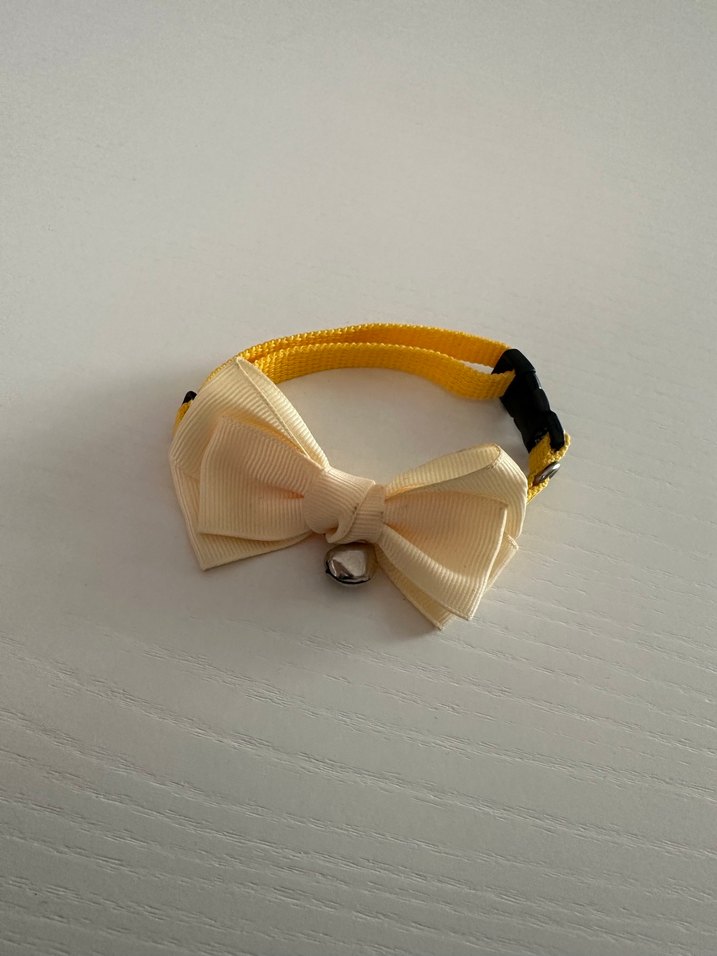 Sarı Kedi Boyunluğu Fiyonk Detaylı - Görsel 2