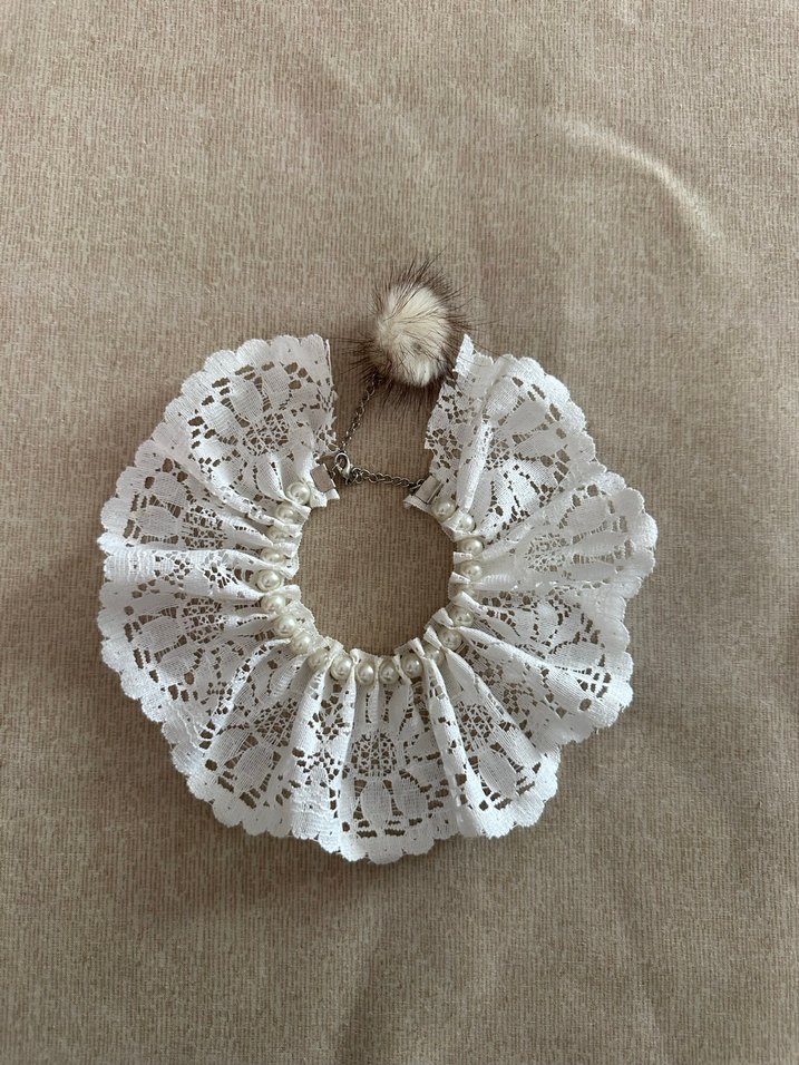 Dantel Detaylı Kedi Yakalık - Görsel 2