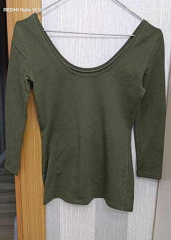 haki Uzun Kollu Tişört - Görsel 6