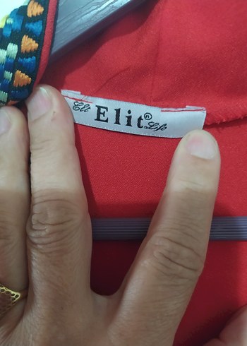 Kadın Kırmızı Nakışlı Bohem Uzun Kap - Görsel 7