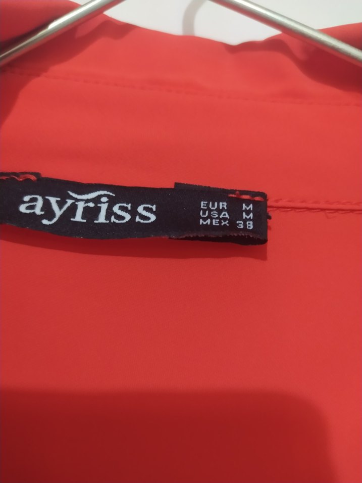 Kırmızı Salaş Midi Kadın Gömlek - Görsel 4