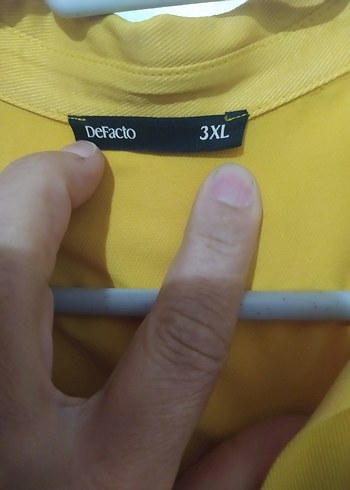 Sarı Düğmeli Kadın Midi Gömlek - Görsel 5