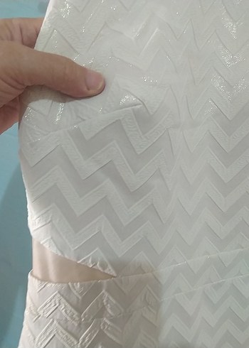 Modern Klasik Beyaz Uzun Abiye Elbise - Görsel 10