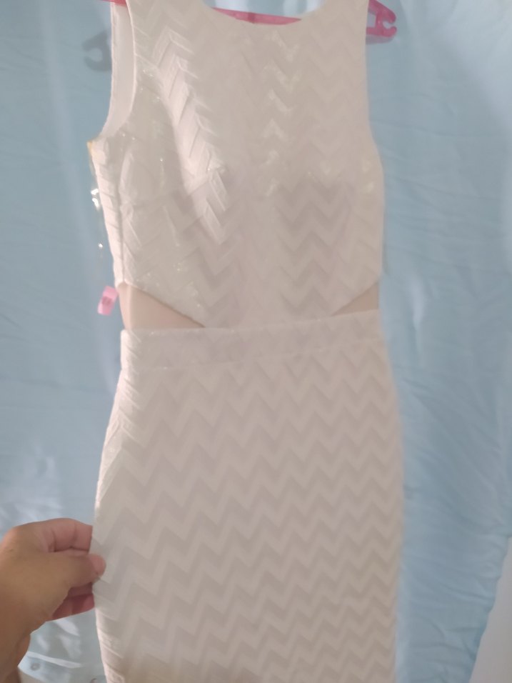 Modern Klasik Beyaz Uzun Abiye Elbise - Görsel 2