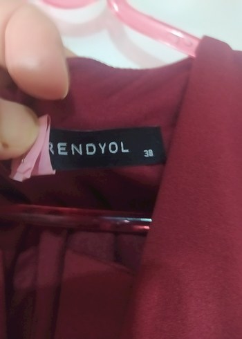 Bordo Kemerli Uzun Abiye Elbise - Görsel 12