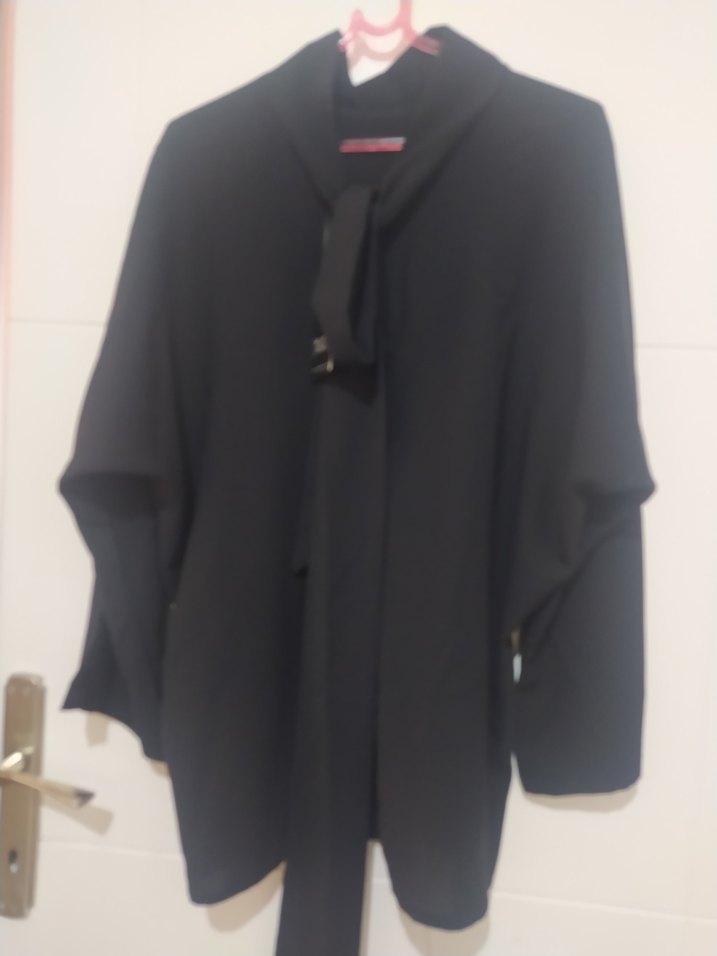 Siyah Kadın Midi Takım, Salaş Kesim - Görsel 4