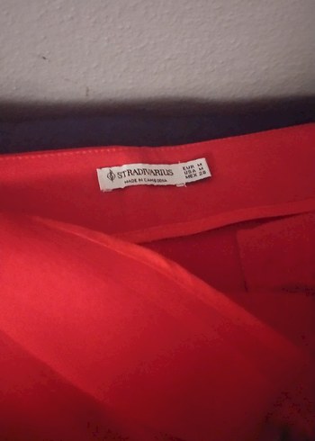 Kadın Kırmızı Mini Şort - Görsel 2