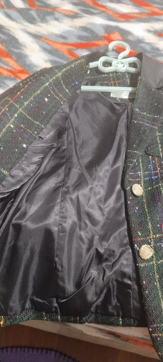 Düğmeli Siyah Kadın Blazer Ceket - Görsel 4