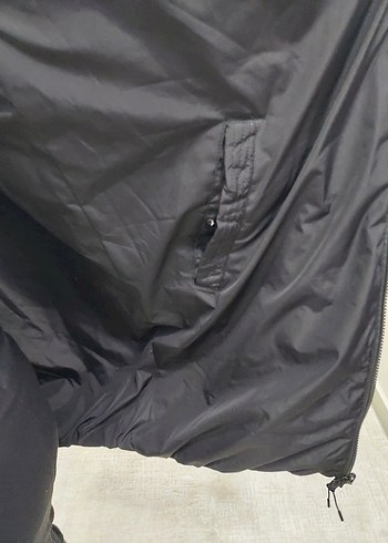 Siyah Kapüşonlu Uzun Kadın Yelek - Görsel 2