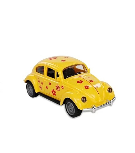 Vardem Sürtmeli Desenli Kaplumbağa Araba Vosvos 12 CM Oyuncak Ar