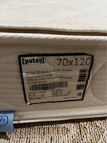 Yataş Yataş Milky comfy pocket 70x120 yatak