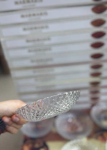 Bej Gri Cam 6'lı Çerezlik Seti - Görsel 2