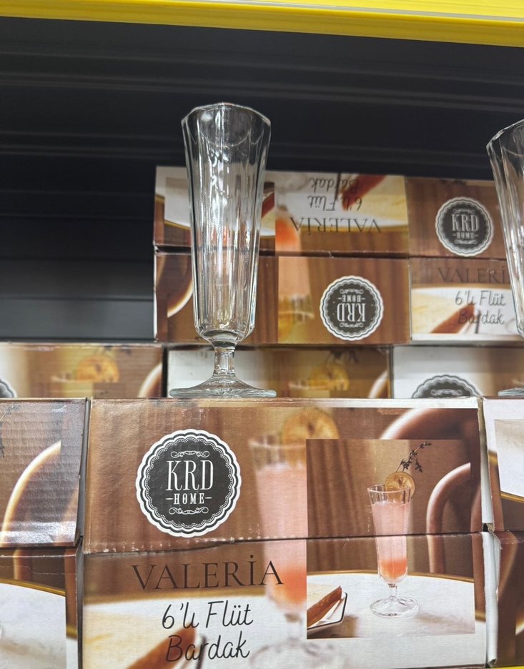 Parlak Beyaz Flüt Bardak - Görsel 2