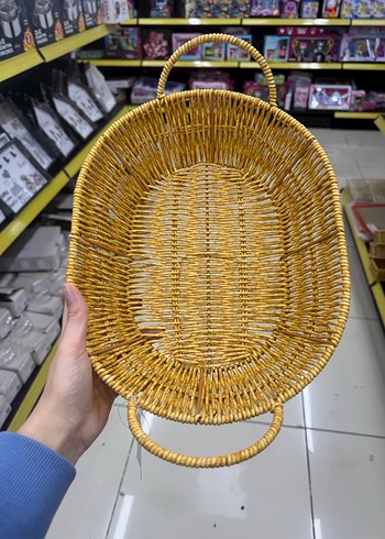 Sarı Hasır Saplı Sepet - Görsel 3