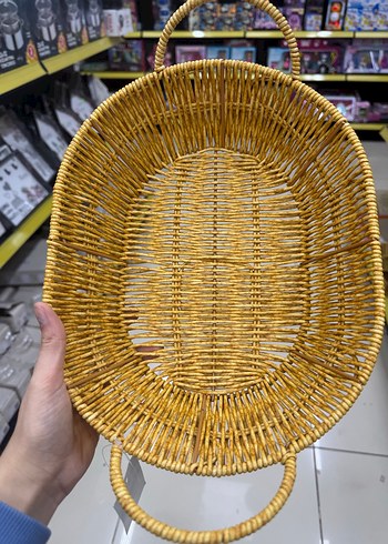 Sarı Hasır Saplı Sepet - Görsel 2