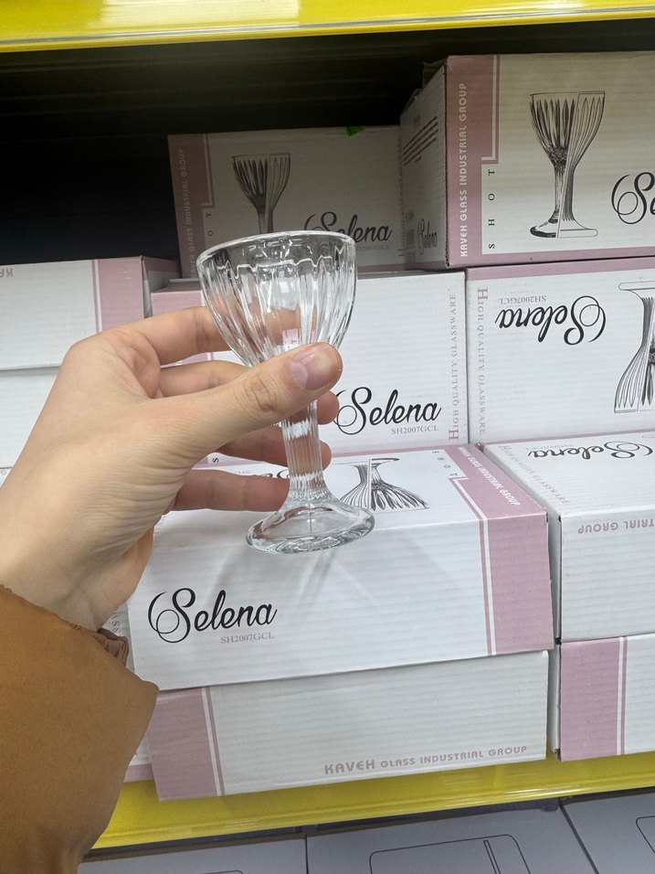 Selena Beyaz Cam Kadeh - Görsel 2