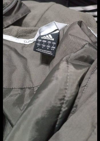 Adidas Gri Erkek Uzun Mont Fermuarlı