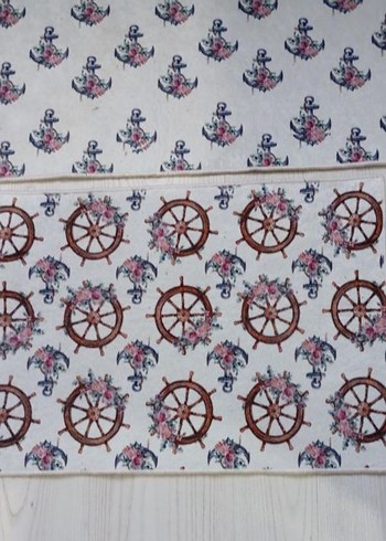 Beyaz Baskılı Banyo Paspası - Görsel 2