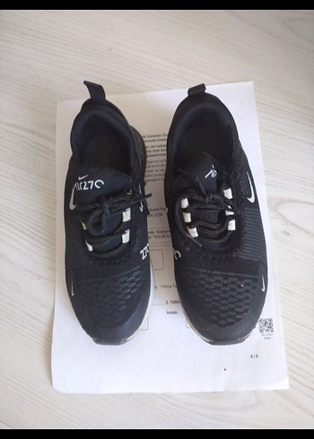Siyah Erkek Çocuk Spor Ayakkabı Velcro