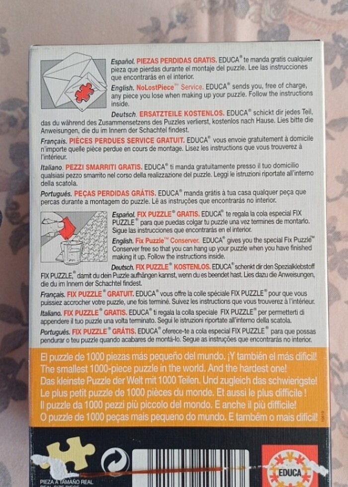 Puzzle 1000 parça Educa - Görsel 4