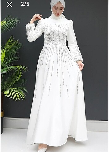 Tesettür nikah elbisesi 