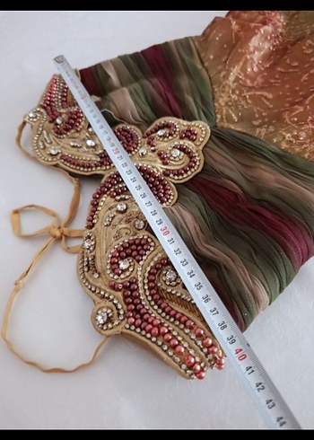 36 beden ,abiye taşlı elbise - Görsel 2