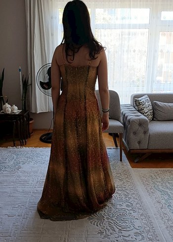 36 beden ,abiye taşlı elbise - Görsel 6