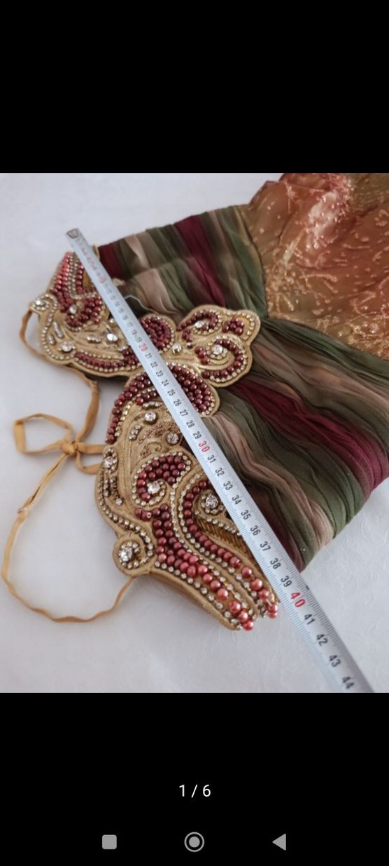 36 beden ,abiye taşlı elbise - Görsel 2