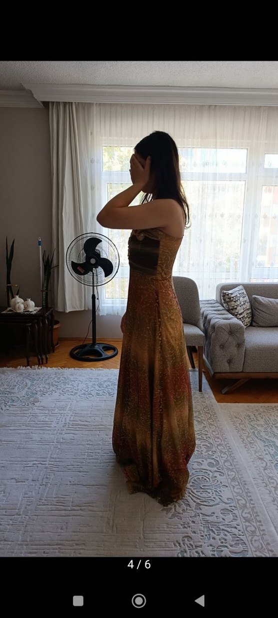 36 beden ,abiye taşlı elbise - Görsel 4