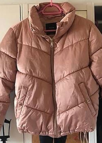 xs Beden pembe Renk Şişme mont