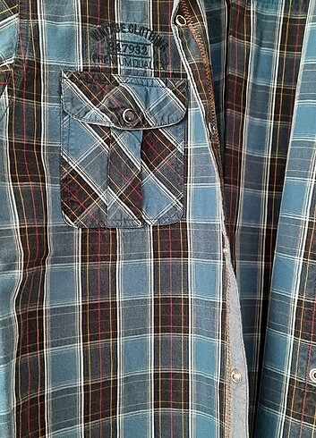 Harika ekoseli İtalyan marka gömlek  - Görsel 5