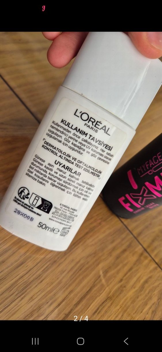 Parlak Pembe Fix Me Sabitleyici Sprey - Görsel 2