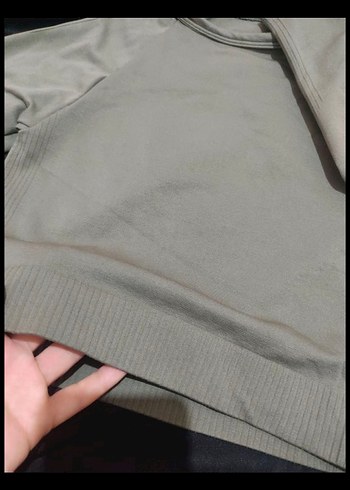 s Beden haki Renk hâki Mini Kadın Sweatshirt