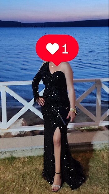 s Beden Payet şık davet elbisesi