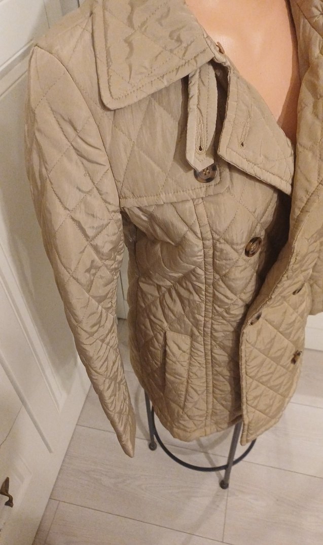 Bej Düğmeli Kadın Ceket - Görsel 2