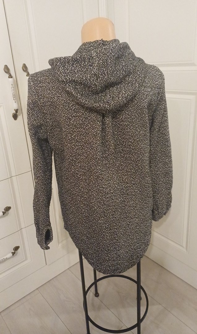 kapüşonlu kalın gömlek - Görsel 3