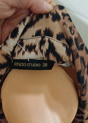 Leopar Desenli Uzun Kadın Elbise - Görsel 3