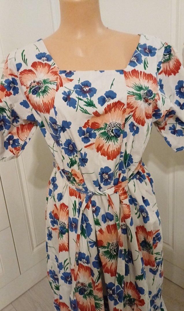 Çiçek Desenli Uzun Bohem Elbise - Görsel 2