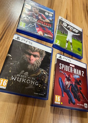 Sony PS5 Oyunları PES 2015, FC 25, Wukong, Spider-Man 2