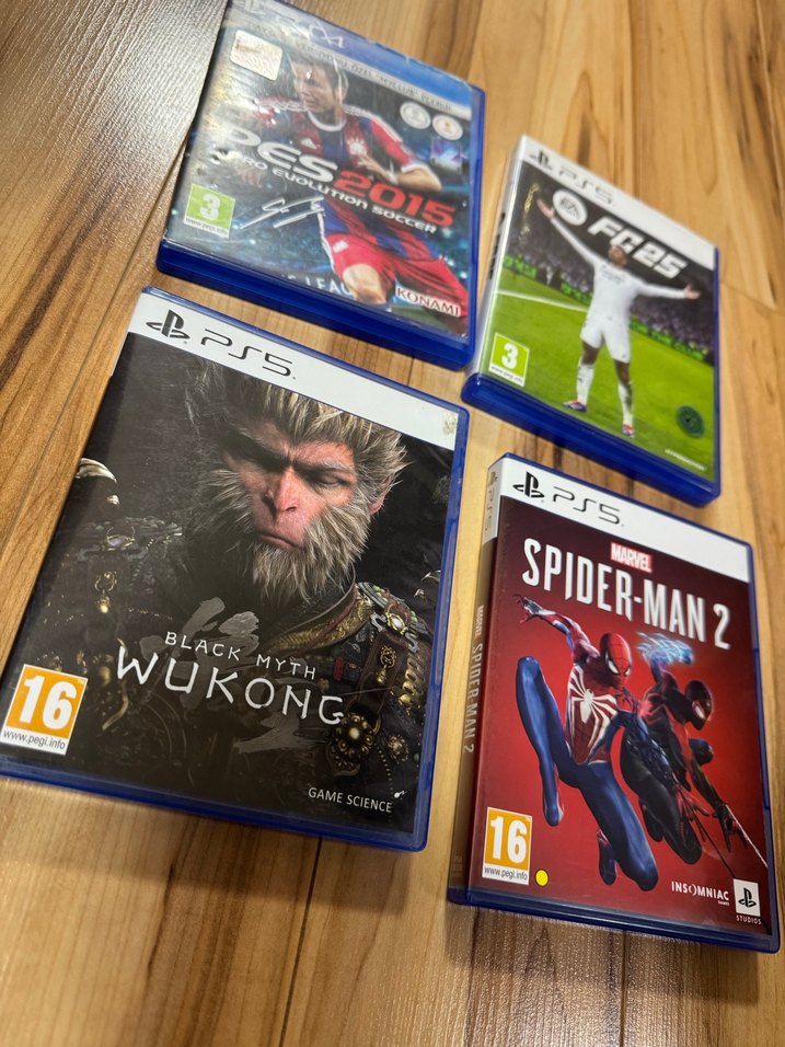 PS5 Oyunları PES 2015, FC 25, Wukong, Spider-Man 2 - Görsel 2