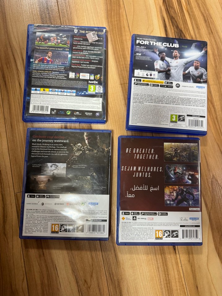 PS5 Oyunları PES 2015, FC 25, Wukong, Spider-Man 2 - Görsel 3