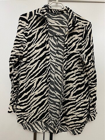 SİYAH ZEBRA GÖMLEK