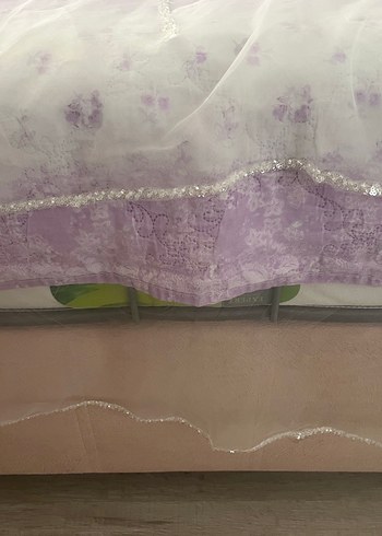 Beyaz Bohem Tarzı Drapeli Gelin Duvağı ve tacı - Görsel 3