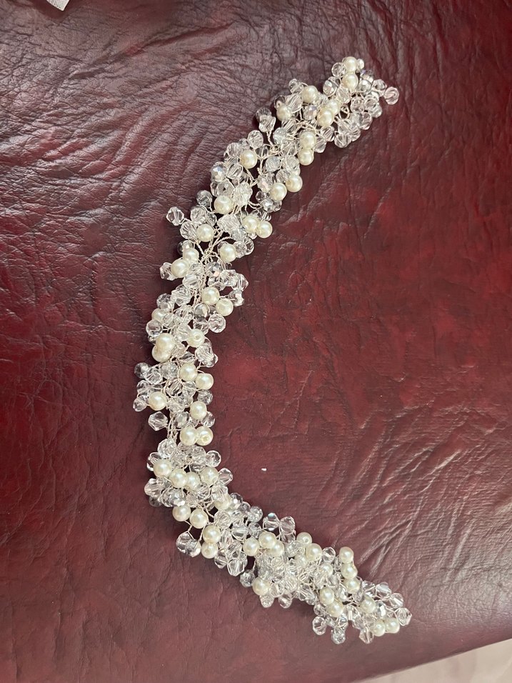 Beyaz Bohem Tarzı Drapeli Gelin Duvağı ve tacı - Görsel 5