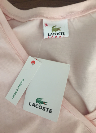 s Beden Lacoste Pembe Kolsuz T-shirt