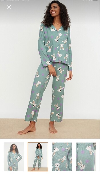 Trendyol & Milla TrendyolMilla Tavşan Desenli Pijama Takımı