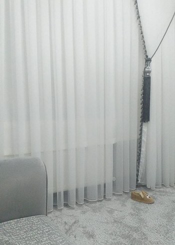 Modern Düz sade ve şık Tül Perde - Görsel 2