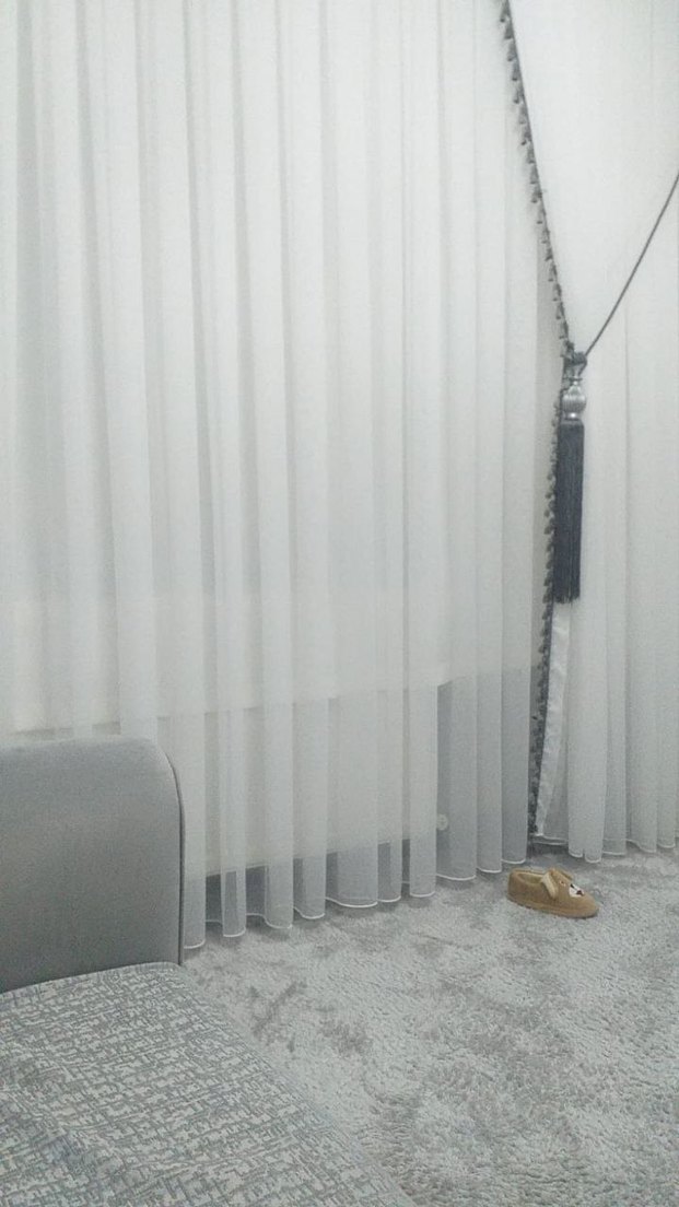Modern Düz sade ve şık Tül Perde - Görsel 2