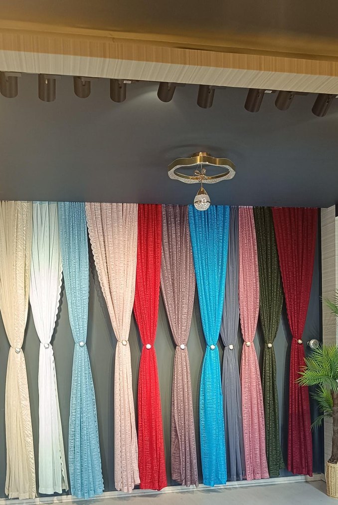 renkli tül fon perde - Görsel 4