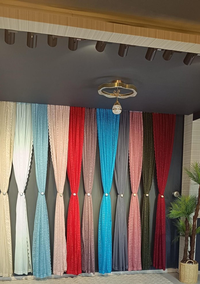 renkli tül fon perde - Görsel 5